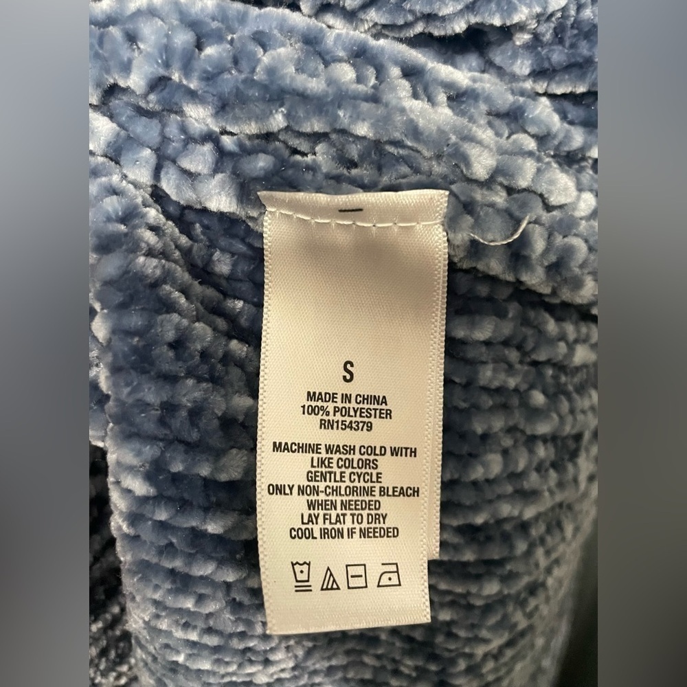 Aeropostale sweater crop top color:blue size:S - Picture 4 of 6